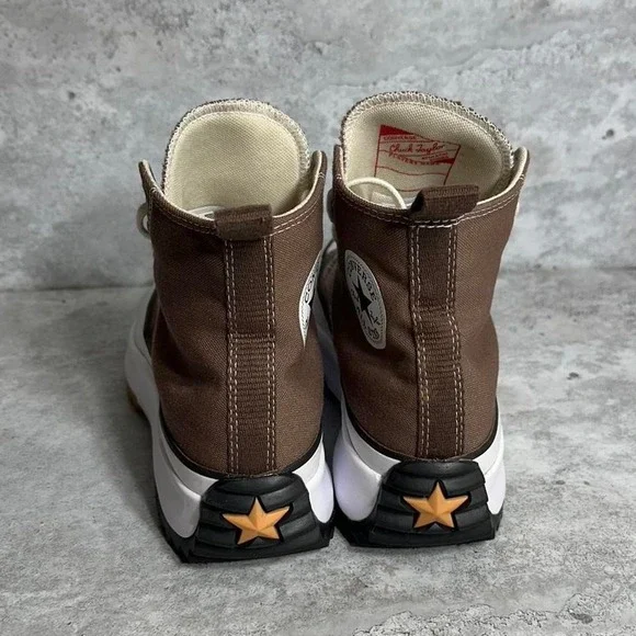 Converse Run Star Hike Platform High 'Squirrel Friend Brown' trainers sneakers - Picture 6 of 8